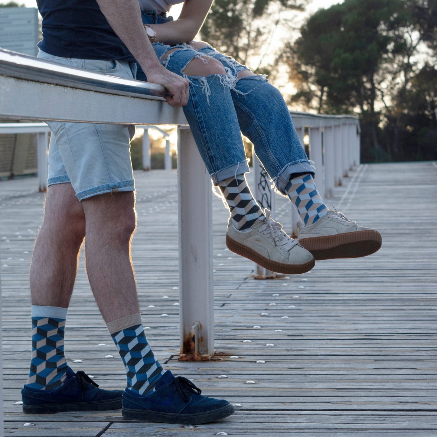 calcetines de rombos originales