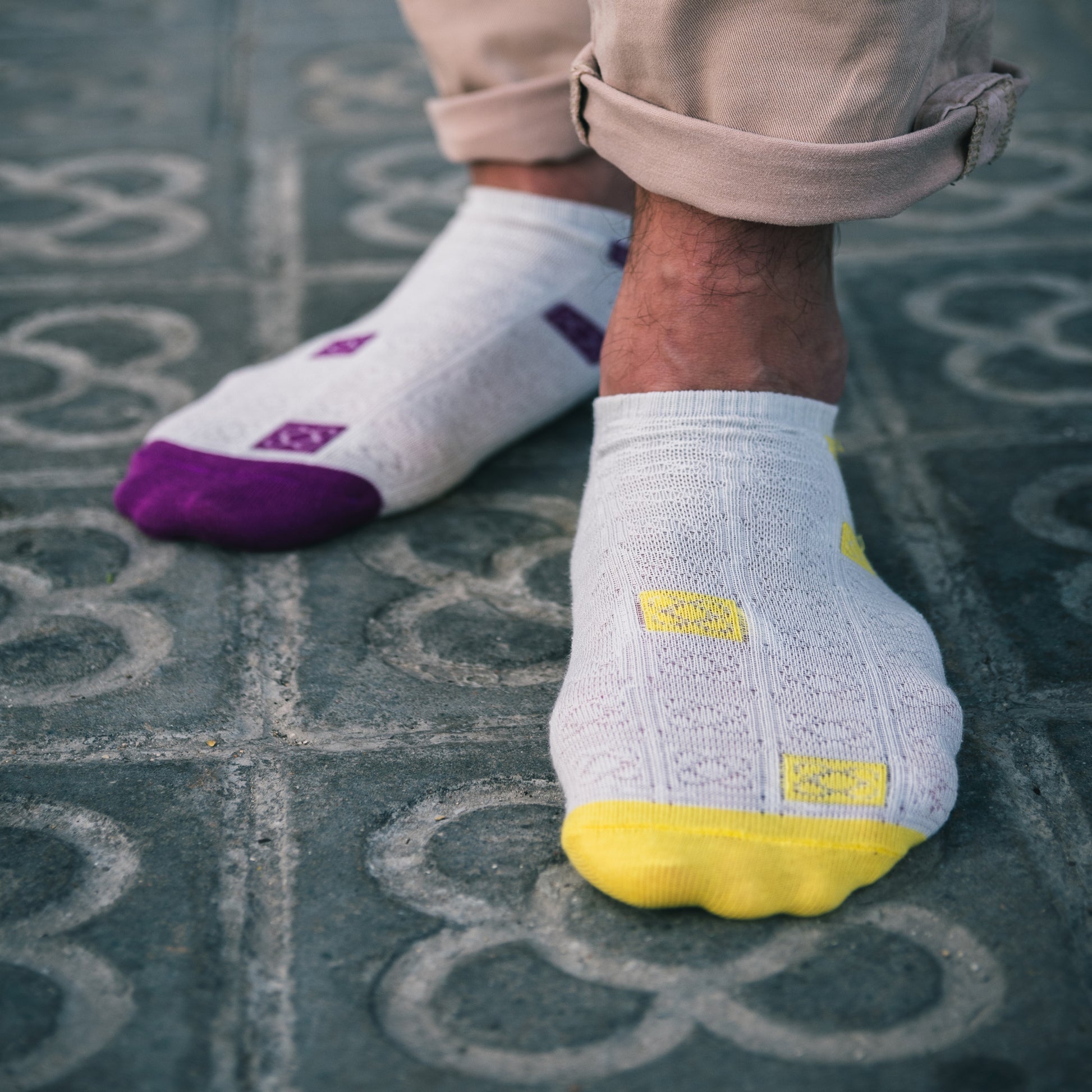 Calcetines Barcelona adoquines bajos